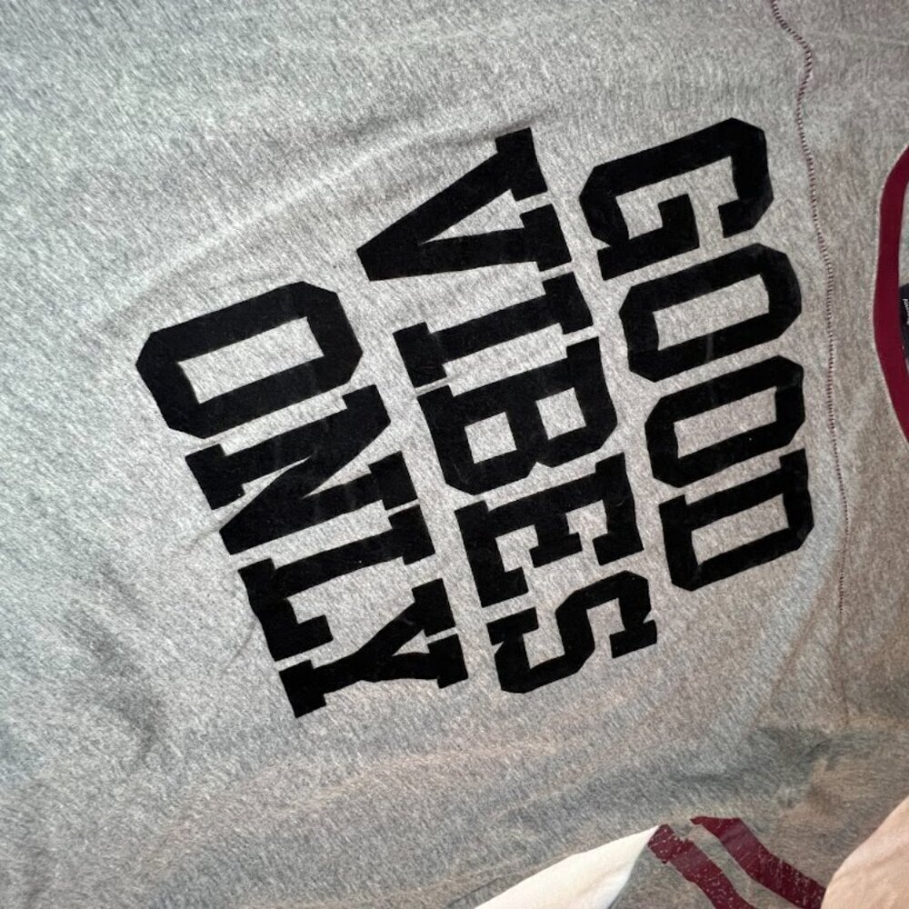 AE Good Vibes Only Baseball Tee Size L - Picture 5 of 5